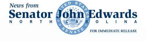 News from Senator John Edwards