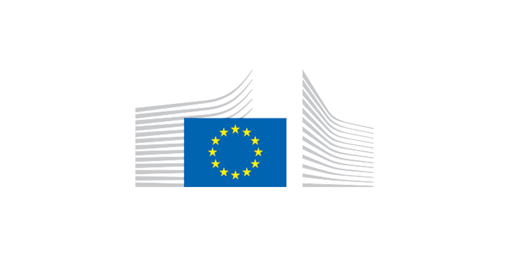 EU Commission logo, against a white background.