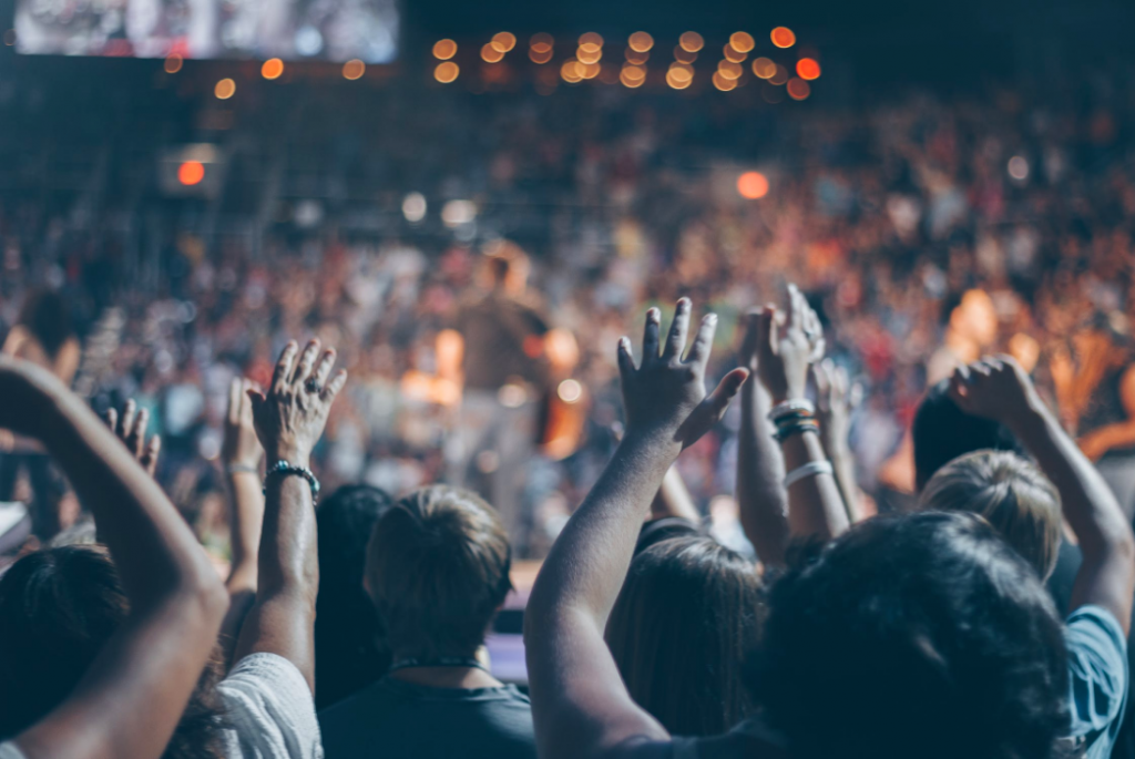 Crowd hands