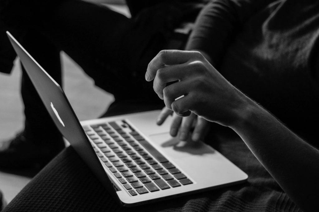 Person using laptop