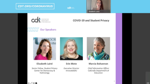 Webinar Speakers from CDT's June 18, 2020 conversation on 