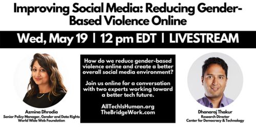 All Tech Is Human and TheBridge are hosting a livestreamed event, 
