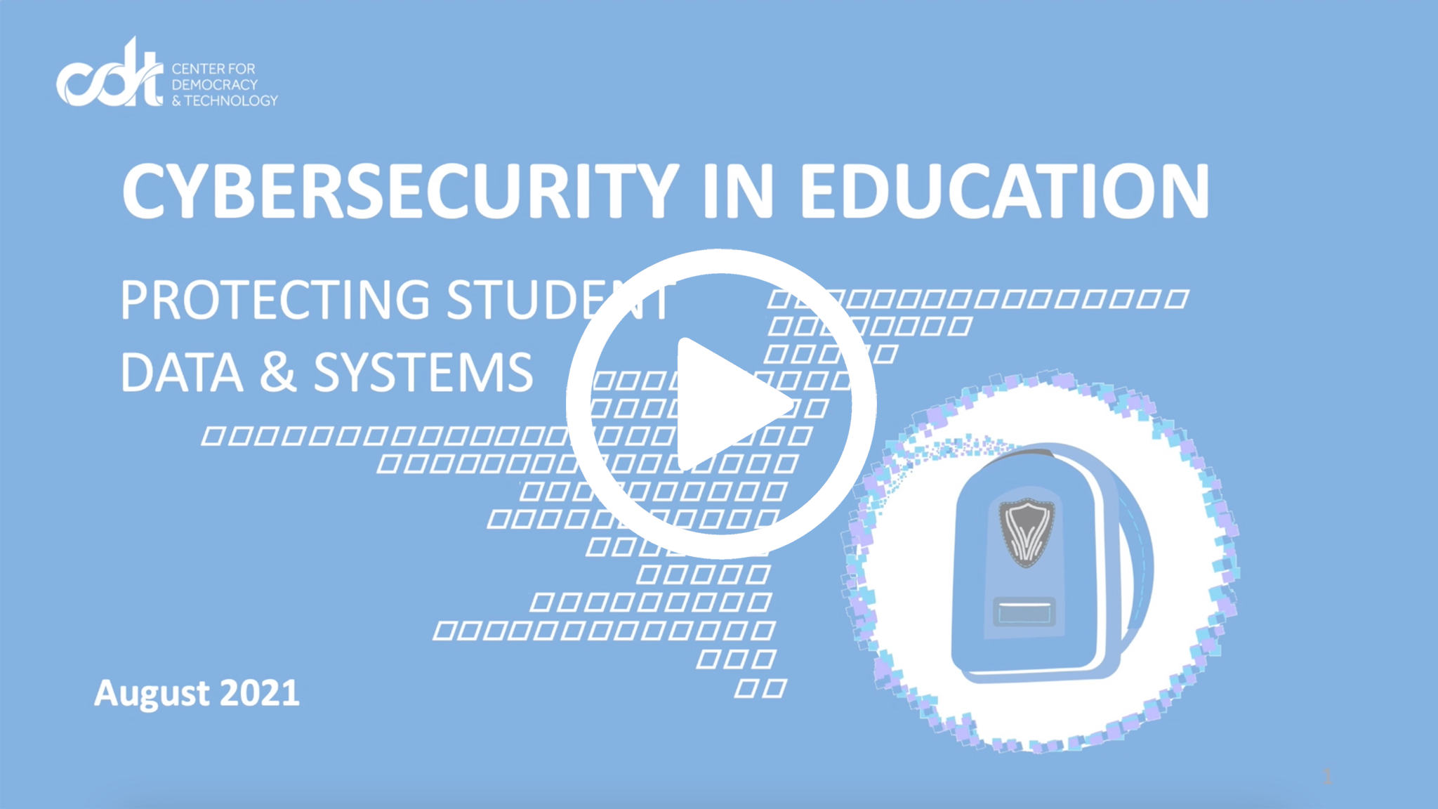 Training Module: Cybersecurity In Education 101 - Center For Democracy ...