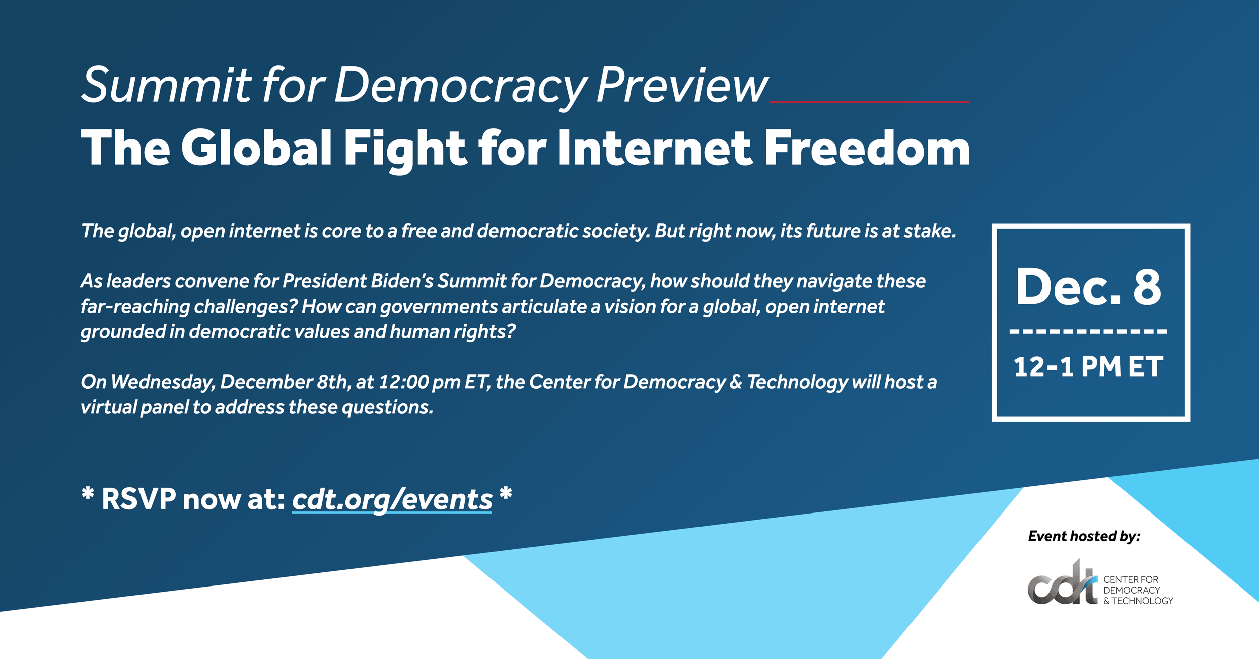 Summit for Democracy Preview The Global Fight for Freedom