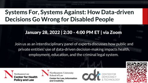 Graphic for a Northeastern University webinar, entitled 