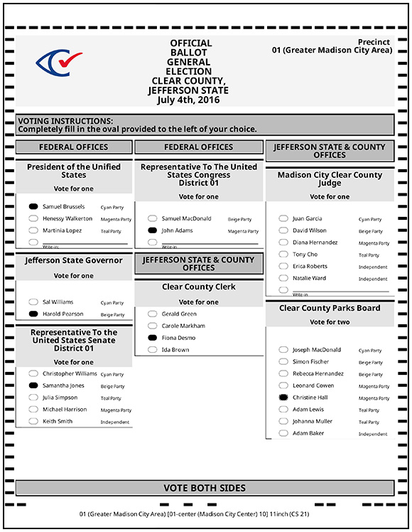 How to Mark Your Optical Scan Ballot