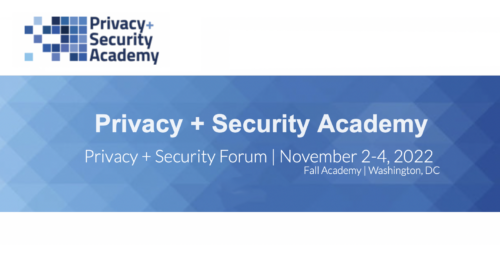 Privacy+Security Forum event, entitled 