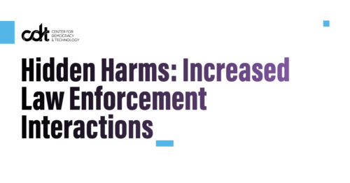 Graphic for CDT's research brief, entitled 