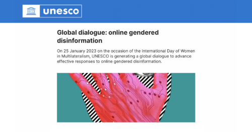 Graphic for an UNESCO event, entitled 
