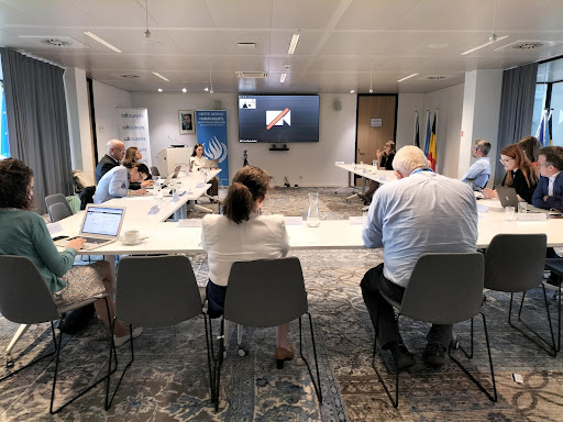 Photograph of participants attending the joint expert seminar with CDT Europe and UN Human Rights Office, ‘Towards a meaningful solution: A rights-based approach to combatting child sexual abuse material online’ (June 12, 2023).