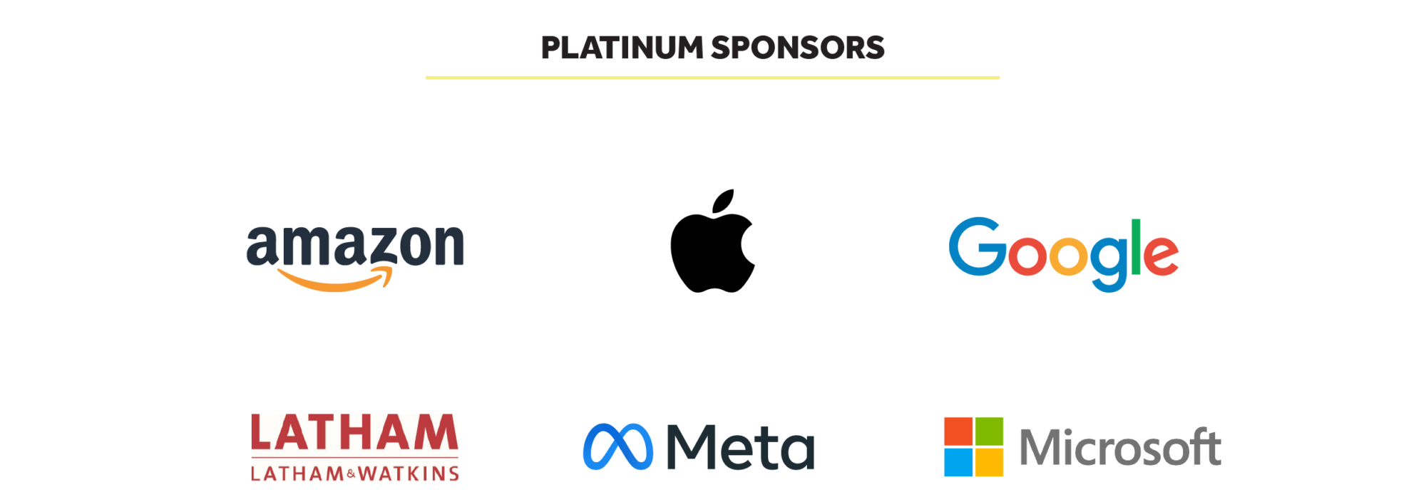 These are CDT's Platinum level sponsors for our 2023 Tech Prom. Image includes various logos.