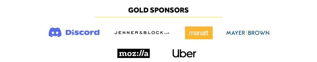 These are CDT's Gold level sponsors for our 2023 Tech Prom. Image includes various logos.