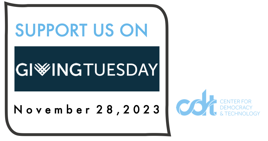 Support us on #GivingTuesday, November 28, 2023