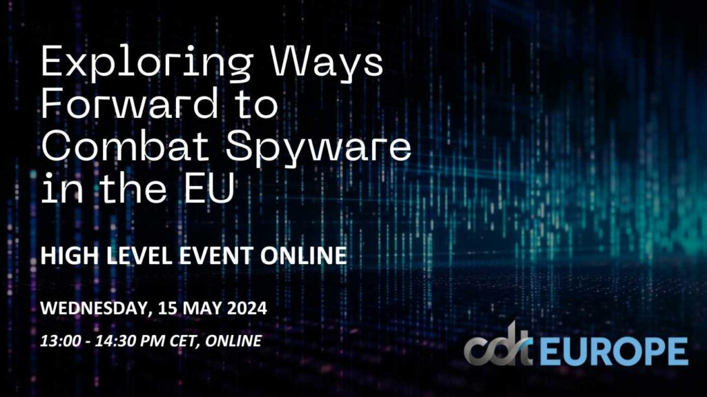 Graphic for High Level Event Spyware in the EU event