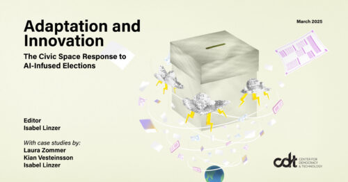 Graphic for CDT report, entitled 
