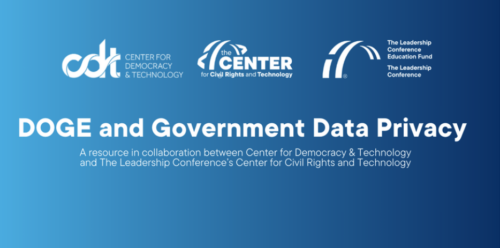 Graphic with blue gradient background, with white text reading 