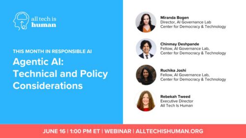 Agentic AI: Technical and Policy Considerations