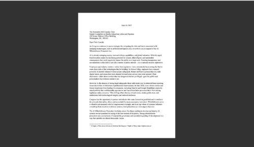 white document on black background