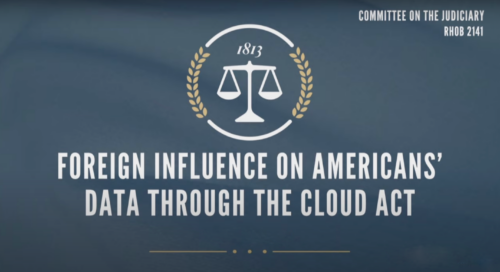 Foreign influence on American's Data Through the Cloud Act.