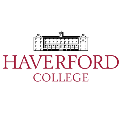 Haverford College logo with a building illustration.