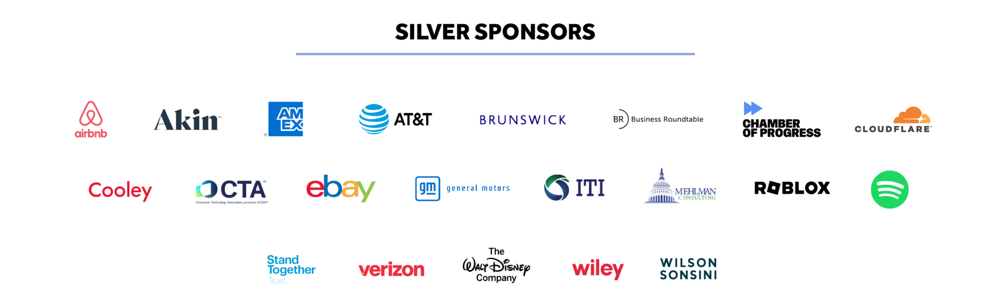 These are CDT's Silver level sponsors for our 2025 Tech Prom. Image includes various logos.