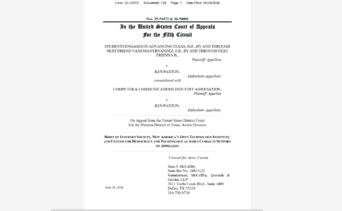 White document on grey background.