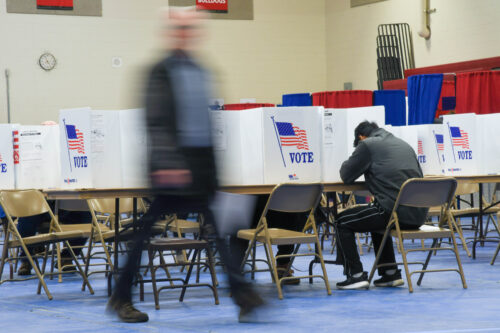 Image of polling center.