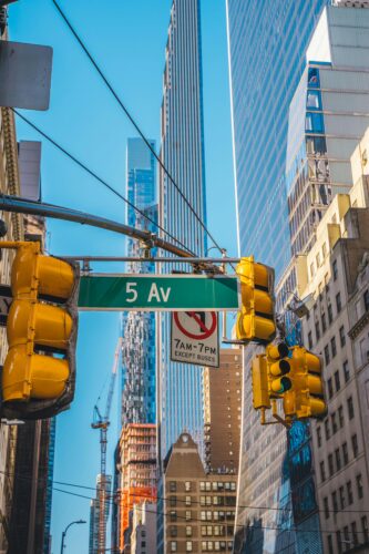 Image of New York street signs.