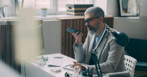 Person talking on phone.